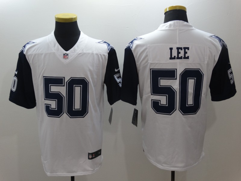 Men's Dallas Cowboys Sean Lee #50 White Jersey